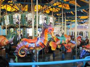ocean theme seahorse carousel