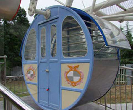 Ferris Wheel Seat In The Cabin For Amusement Ride