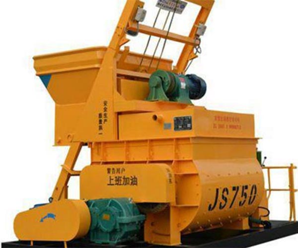 Compulsory concrete mixer