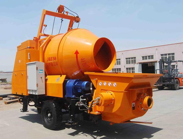 durable concrete mixer with pump