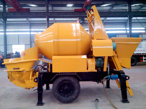 small concrete mixer and pump