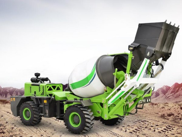 self loading concrete mixer