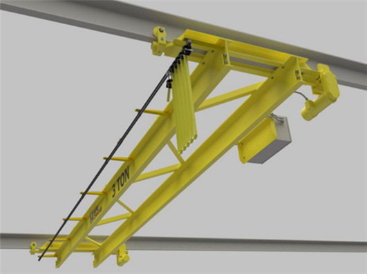 double girder underhung overhead crane 