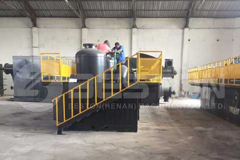 Fully Continuous Waste Tyre Pyrolysis Plant