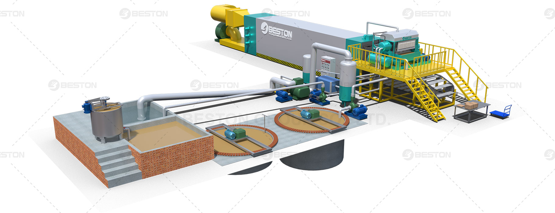 Tridimensión de máquina para hacer cartones de huevo