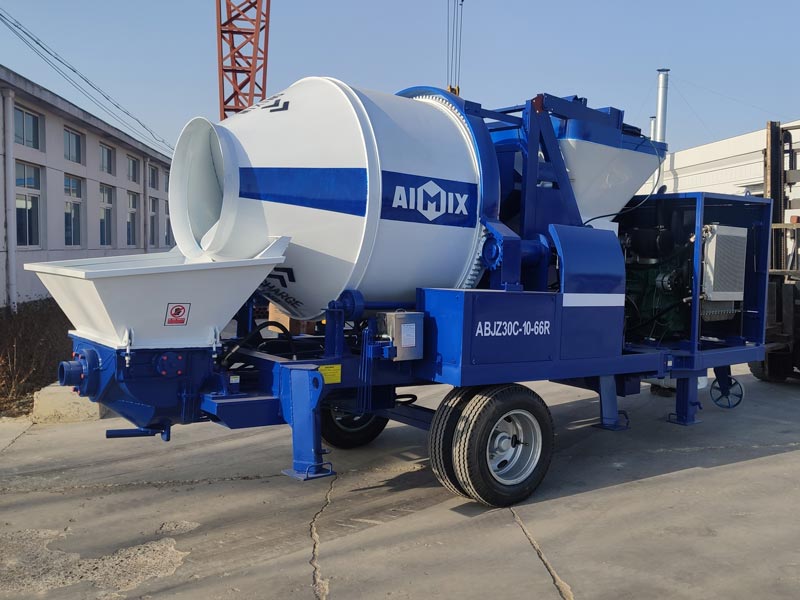 ABJZ30C Concrete Mixing and Pumping Machine in Cative, Philippines