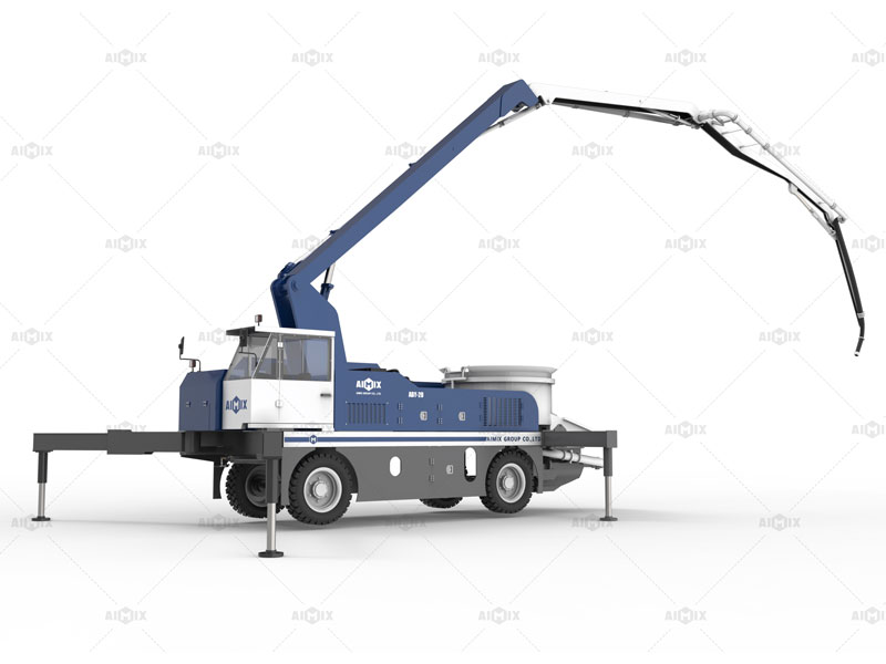 Concrete Boom Pump with Mixer