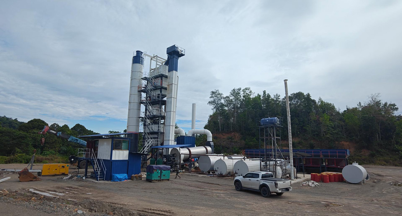 Stationary asphalt plant
